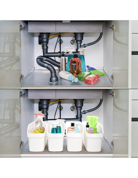 Organizador de Plástico Coloch 4 Pack para Debajo del Fregadero