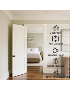 Sello de Puerta Lumimoi con Burlete Aislante 5.18m Negro 2