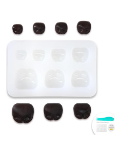Moldes de Silicona Nuvretk para Narices de Perro - 7 Tamaños