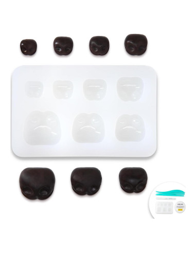 Moldes de Silicona Nuvretk para Narices de Perro - 7 Tamaños