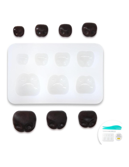 Moldes de Silicona Nuvretk para Narices de Perro - 7 Tamaños