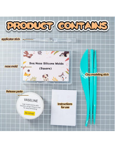 Moldes de Silicona Nuvretk para Narices de Perro - 7 Tamaños 2