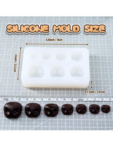 Moldes de Silicona Nuvretk para Narices de Perro - 7 Tamaños