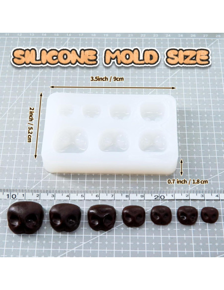 Moldes de Silicona Nuvretk para Narices de Perro - 7 Tamaños