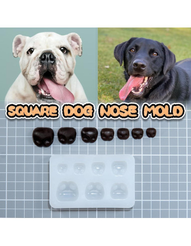 Moldes de Silicona Nuvretk para Narices de Perro - 7 Tamaños