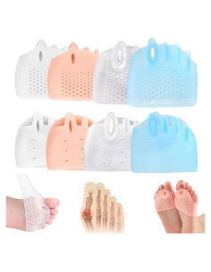 Separadores de Dedos de Silicona Frcvmk - 4 Pairs, Correctores de Juanetes