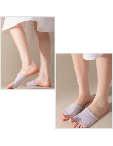 Calcetines Cortos para Dedos DUNKOING Mujeres 5 Pares Antideslizantes