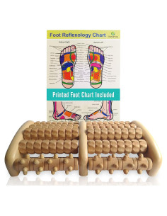 Masajeador de pies de madera TheraFlow para alivio de dolor