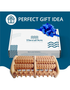 Masajeador de pies de madera TheraFlow para alivio de dolor 2