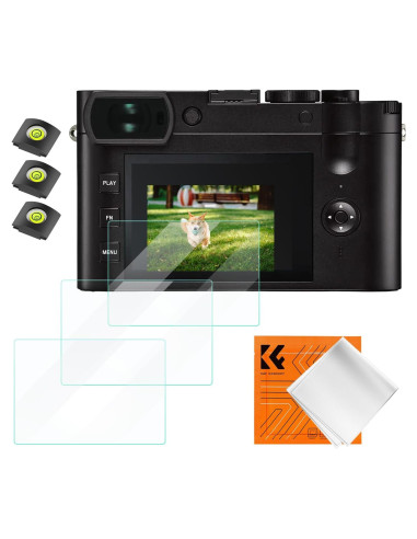 K&F Concept Protector de Pantalla para Cámara Leica Q2/Q3 - 3 Piezas