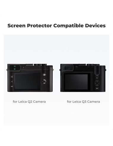 K&F Concept Protector de Pantalla para Cámara Leica Q2/Q3 - 3 Piezas