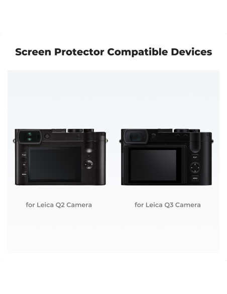 K&F Concept Protector de Pantalla para Cámara Leica Q2/Q3 - 3 Piezas