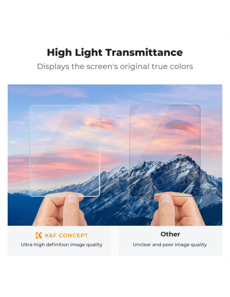 K&F Concept Protector de Pantalla para Cámara Leica Q2/Q3 - 3 Piezas