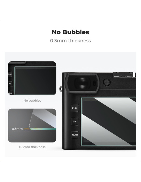 K&F Concept Protector de Pantalla para Cámara Leica Q2/Q3 - 3 Piezas
