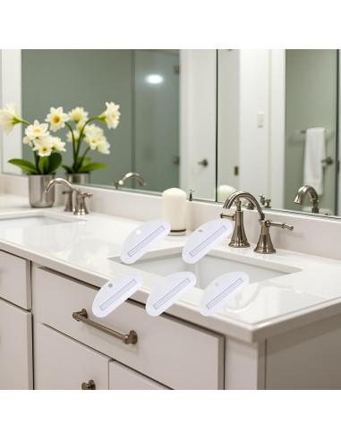 5 Exprimidores de Pasta Dental Tnyvm Blanco, Clips Prácticos