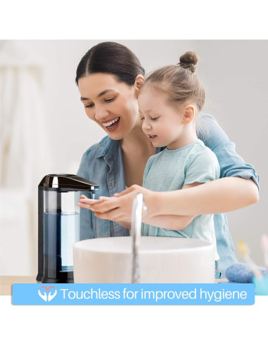 Dispensador Automático de Jabón Secura 500ml Gris Oscuro