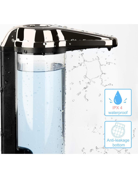 Dispensador Automático de Jabón Secura 500ml Gris Oscuro