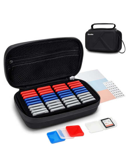 Funda organizadora para 40 tarjetas SD Kiorafoto impermeable