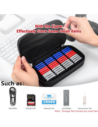 Funda organizadora para 40 tarjetas SD Kiorafoto impermeable