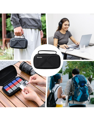 Funda organizadora para 40 tarjetas SD Kiorafoto impermeable