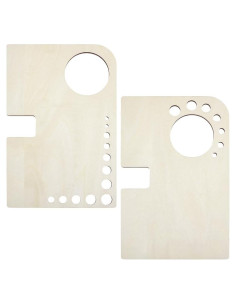 Caballete Mini Portátil de Madera BENECREAT 2 Piezas 15x23cm