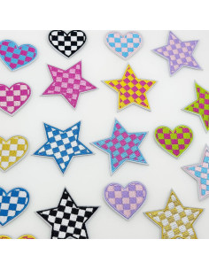 Kit 18 Parches a Planchar Bordados Woohome Multicolor 2