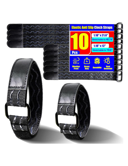 Correas Antideslizantes Elásticas PHIXBEAR 30.48 cm y 54.86 cm