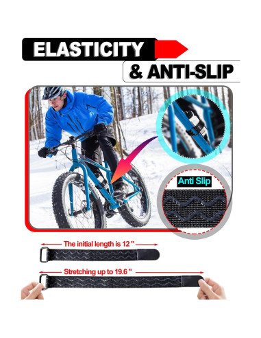 Correas Antideslizantes Elásticas PHIXBEAR 30.48 cm y 54.86 cm