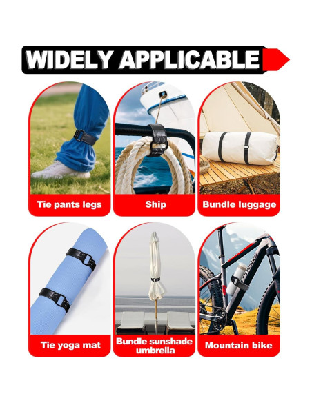 Correas Antideslizantes Elásticas PHIXBEAR 30.48 cm y 54.86 cm