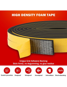 Tira de Sellado para Puerta MIKOSI 7.92m Espuma Impermeable 2