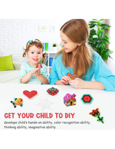 Tableros de Perlas de Fusión Healifty 4 Pcs 10x10 cm