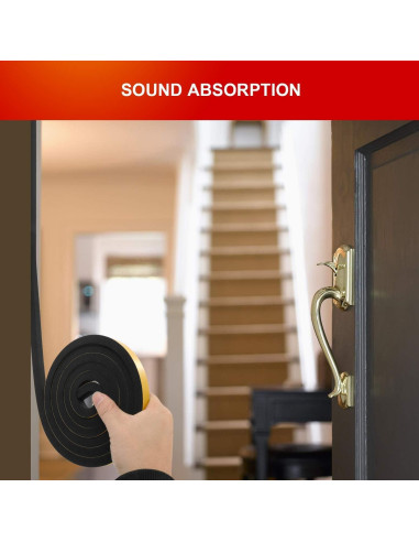 Tira de Sellado para Puerta MIKOSI 7.92m Espuma Impermeable