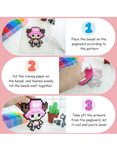 Tableros de Perlas de Fusión Healifty 4 Pcs 10x10 cm