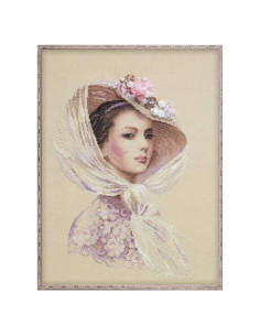 Kit de Bordado a Mano RIOLIS 100/028 Noche Lila 30x40 cm