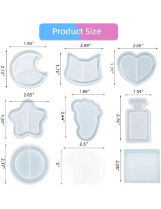 Conjunto de Moldes de Silicona para Shaker BIGEBO 8 Pcs 2