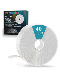 Cinta de Sellado de Butilo Pertresion 1/8" x 3/4" x 12m Blanca