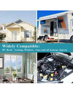 Cinta de Sellado de Butilo Pertresion 1/8" x 3/4" x 12m Blanca 2