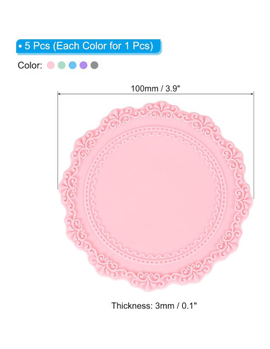 Almohadillas de Sello de Cera PATIKIL - Paquete de 5 Silicona