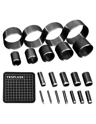 Juego de Cortadores Circulares de Cuero YKSPLUSK 21 Piezas