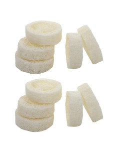10 Rodajas de Lufa Blanca Natural para Jabón y Cuidado de Piel