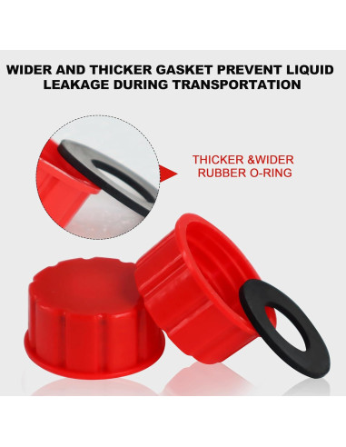 Tapa de Bidón de Gas Niwicka Universal 8 PCS Rojo 1-2.5 Gal