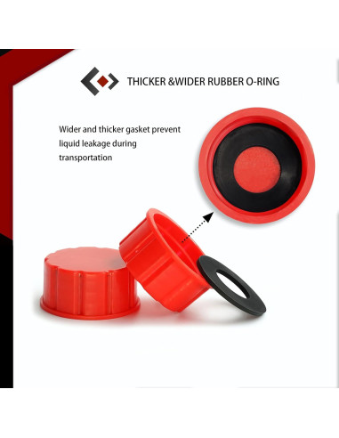 Tapa de Bidón de Gas Niwicka Universal 8 PCS Rojo 1-2.5 Gal