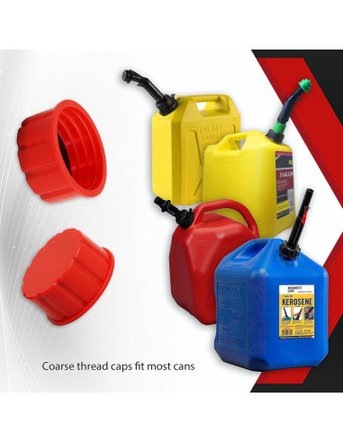 Tapa de Bidón de Gas Niwicka Universal 8 PCS Rojo 1-2.5 Gal