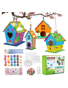 Kit de Manualidades Casa de Aves Col-Pary 4 Piezas DIY