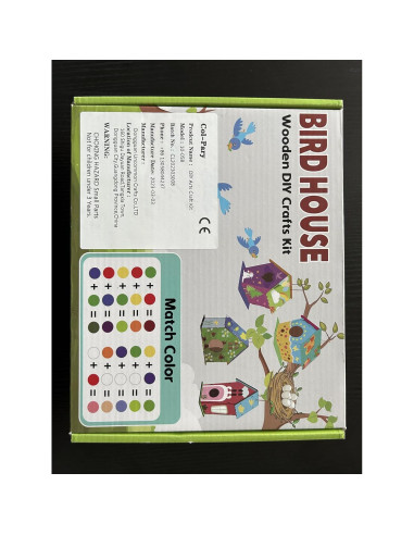 Kit de Manualidades Casa de Aves Col-Pary 4 Piezas DIY