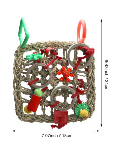 Red de Escalada para Aves Litewood 18x24cm Juguete de Forrajeo 2