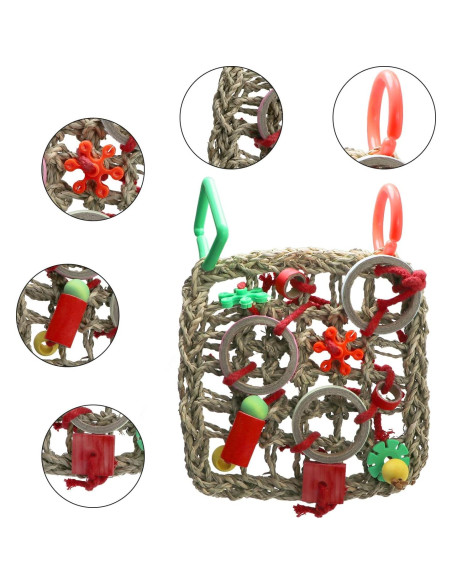 Red de Escalada para Aves Litewood 18x24cm Juguete de Forrajeo