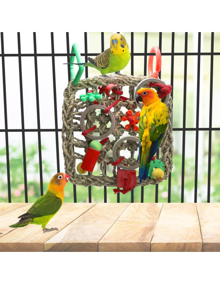 Red de Escalada para Aves Litewood 18x24cm Juguete de Forrajeo