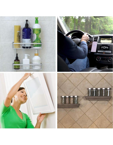 Cinta Doble Cara Alien 9.14m Alta Resistencia Transparente