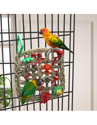Red de Escalada para Aves Litewood 18x24cm Juguete de Forrajeo